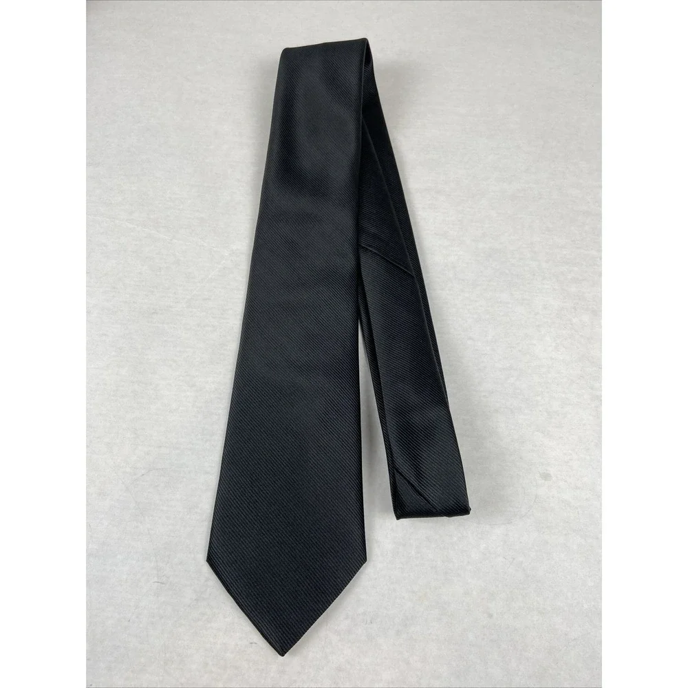 Jason & Vogue Men's Tie, Black